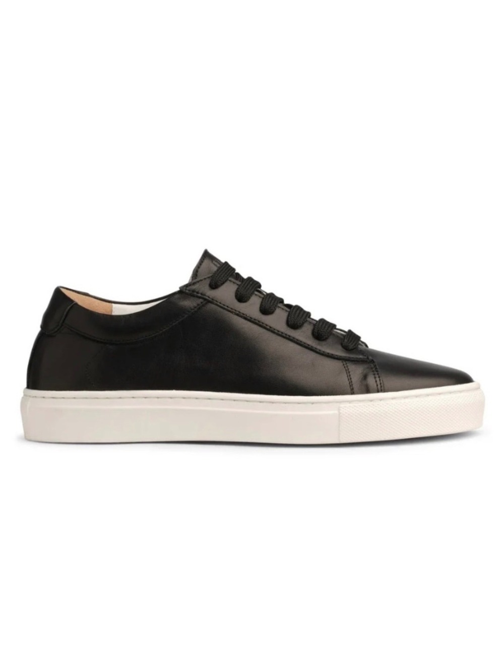 New Women's Italeau Silvia Nero Black Leather Sneakers SZ 38 US 8.5